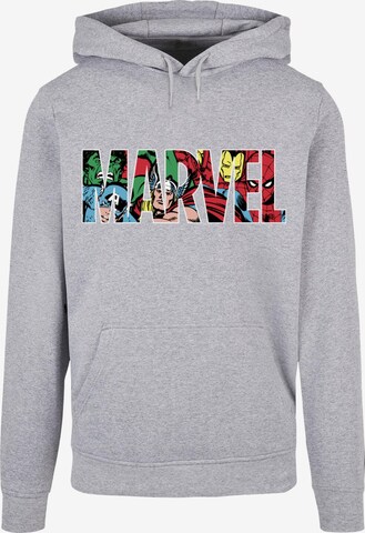 ABSOLUTE CULT Sweatshirt 'Marvel' in Grijs: voorkant