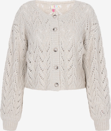 IZIA Gebreid vest in Grijs: voorkant