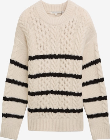 TOM TAILOR DENIMPulover - bež boja: prednji dio