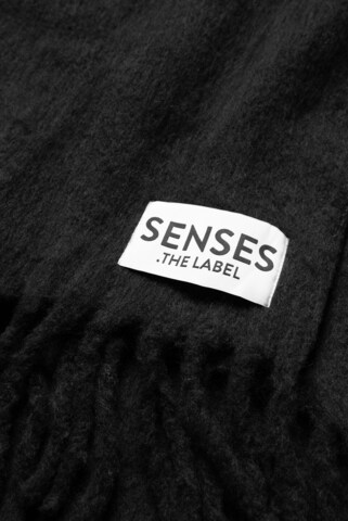 SENSES.THE LABEL Schal mit Fransen in Schwarz