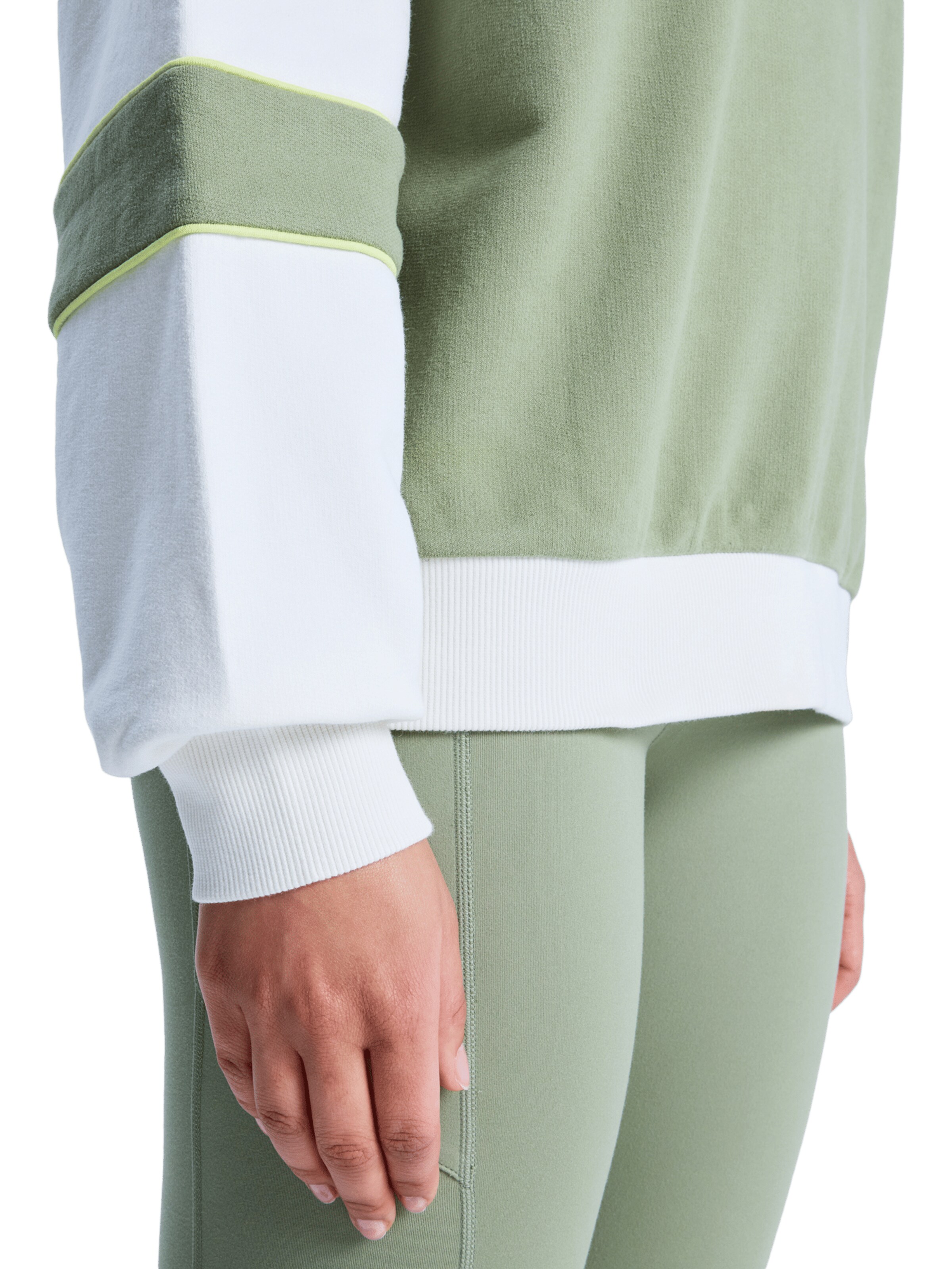 ROXY Athletic Fleece Jacket 'Ess Energy New' in Green