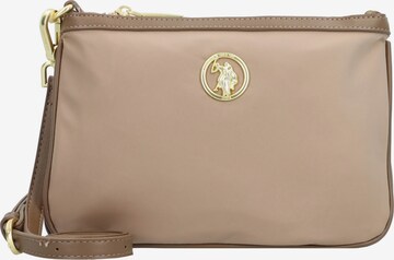 U.S. POLO ASSN. Schoudertas in Beige: voorkant