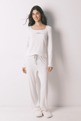 Pyjama Women' Secret en blanc : devant