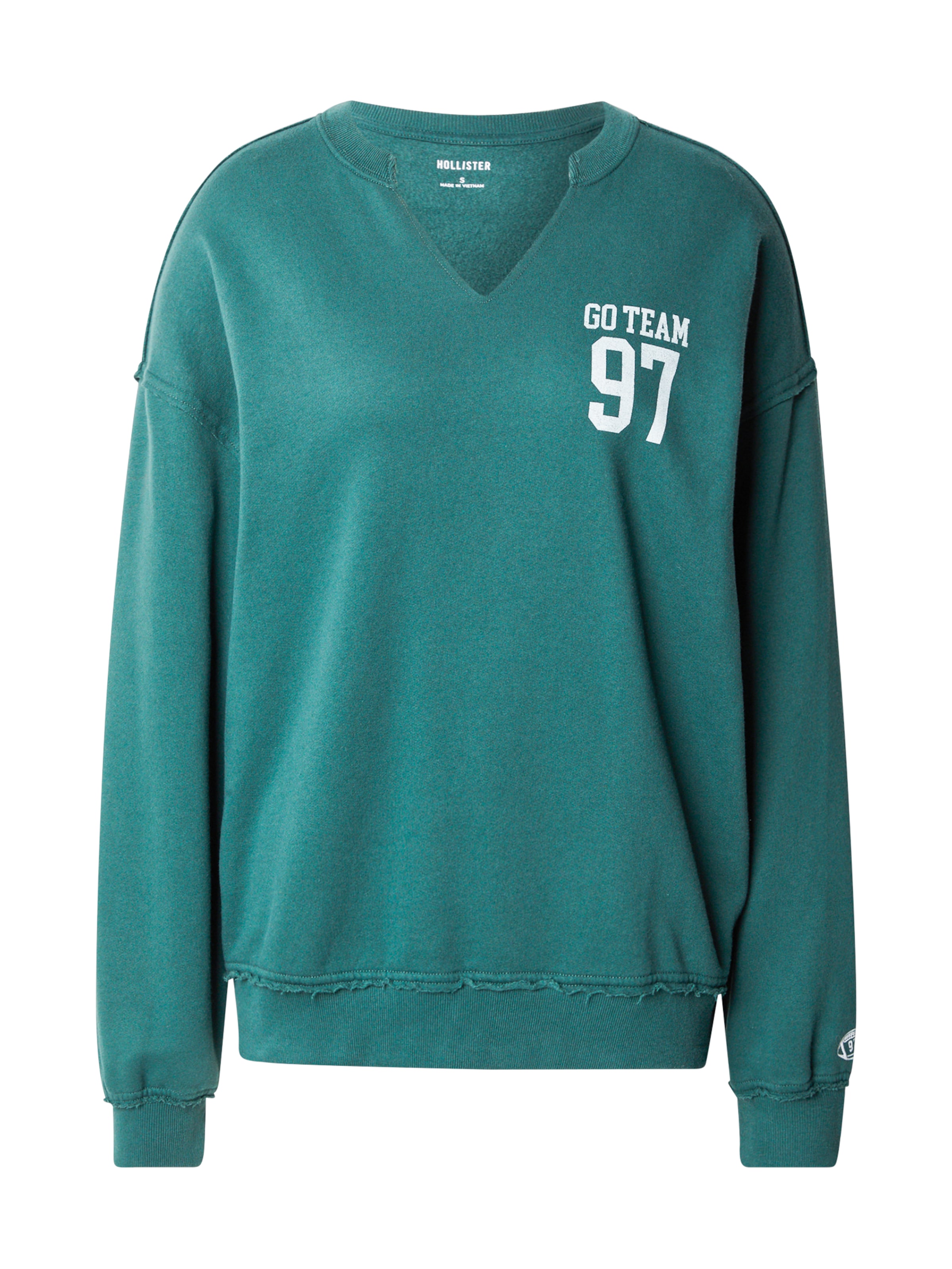 HOLLISTER Sweatshirt in Grün: Vorderseite