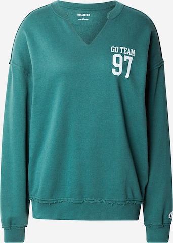 HOLLISTER Sweatshirt in Green: front