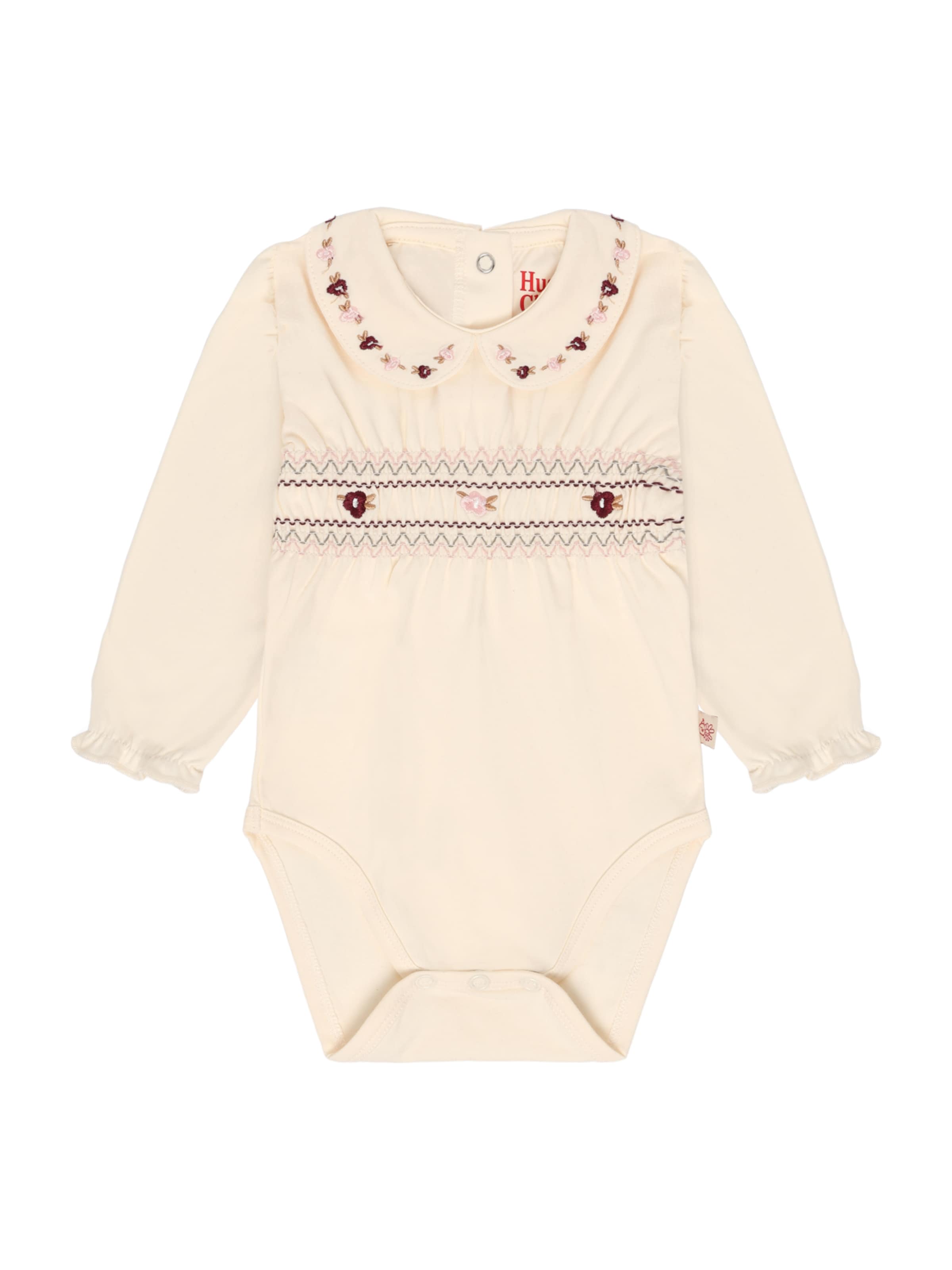 Tutina / body per bambino 'Britt Smock' di Hust & Claire in bianco: frontale