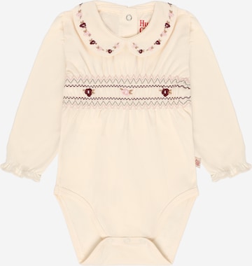Tutina / body per bambino 'Britt Smock' di Hust & Claire in bianco: frontale