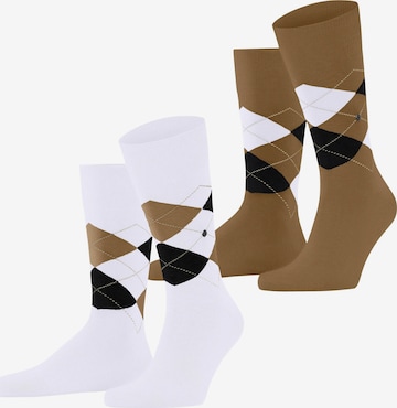 BURLINGTON Socks 'Everyday Argyle' in White: front