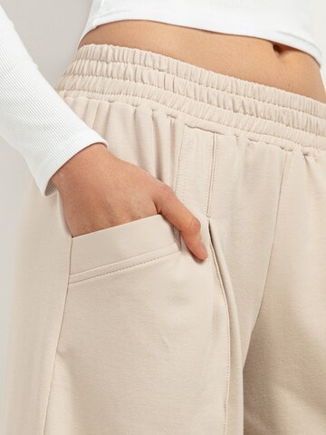 TESSITA Wide Leg Hose in Beige