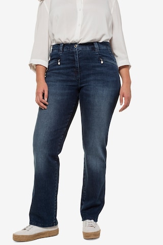 Ulla Popken Loosefit Jeans 'Mony' in Blauw: voorkant