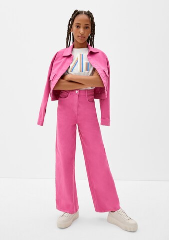 s.Oliver Wide Leg Jeans in Pink