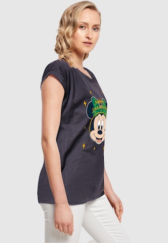 ABSOLUTE CULT Shirt 'Minnie Mouse - Happy Christmas' in Blauw