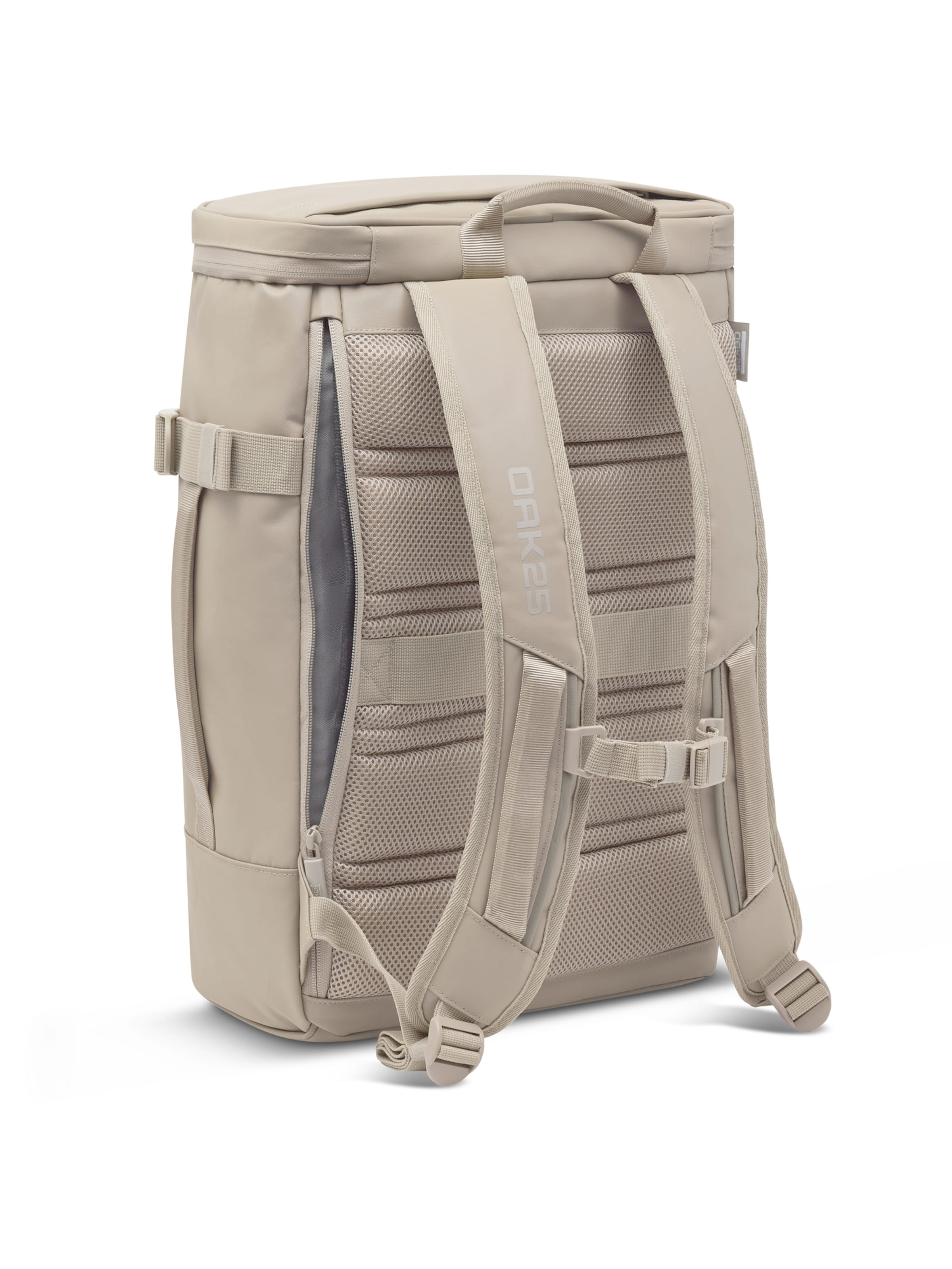 OAK25 Rugzak in Beige: terug