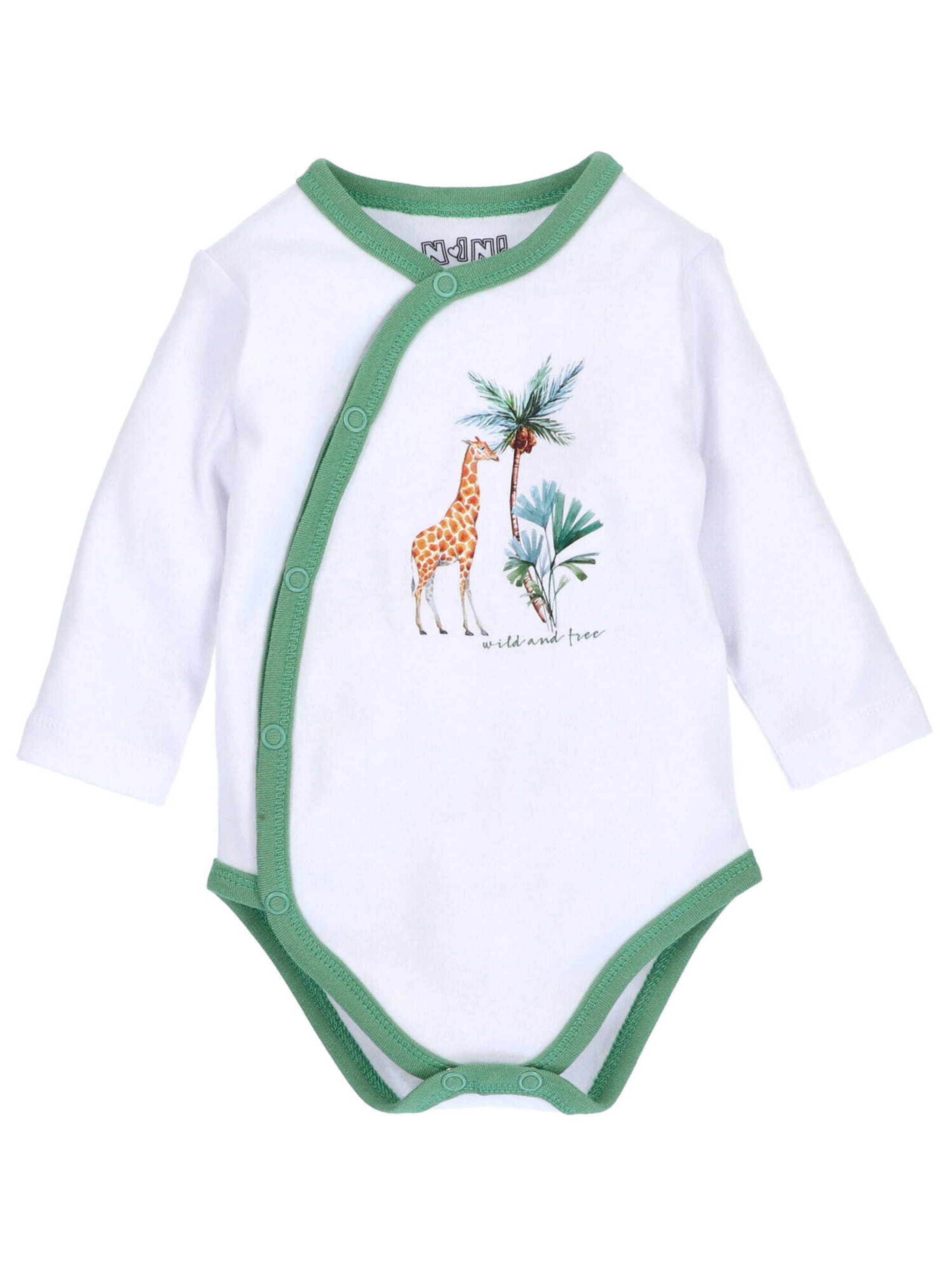 Barboteuse / body NINI en blanc : devant