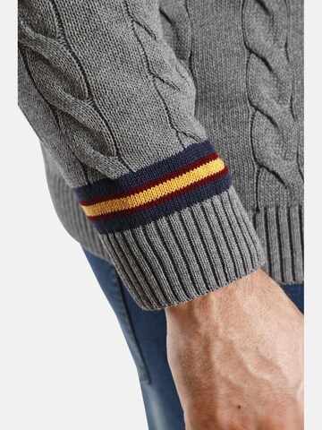 Charles Colby Sweater 'Duke Roland' in Grey