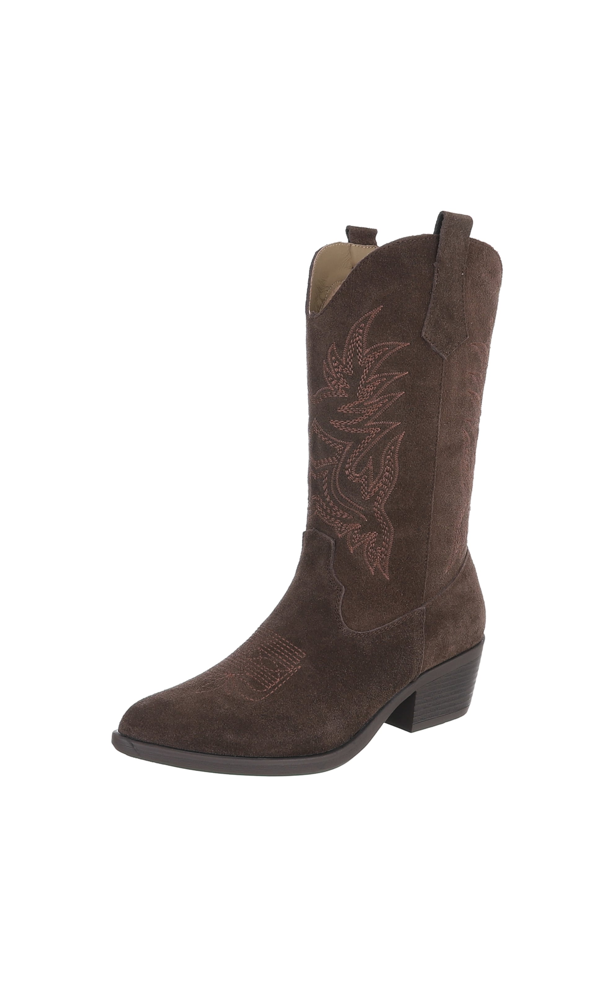 Ital-Design Cowboystiefel in Braun: Vorderseite