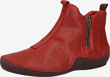 THINK! Booties in Red: front