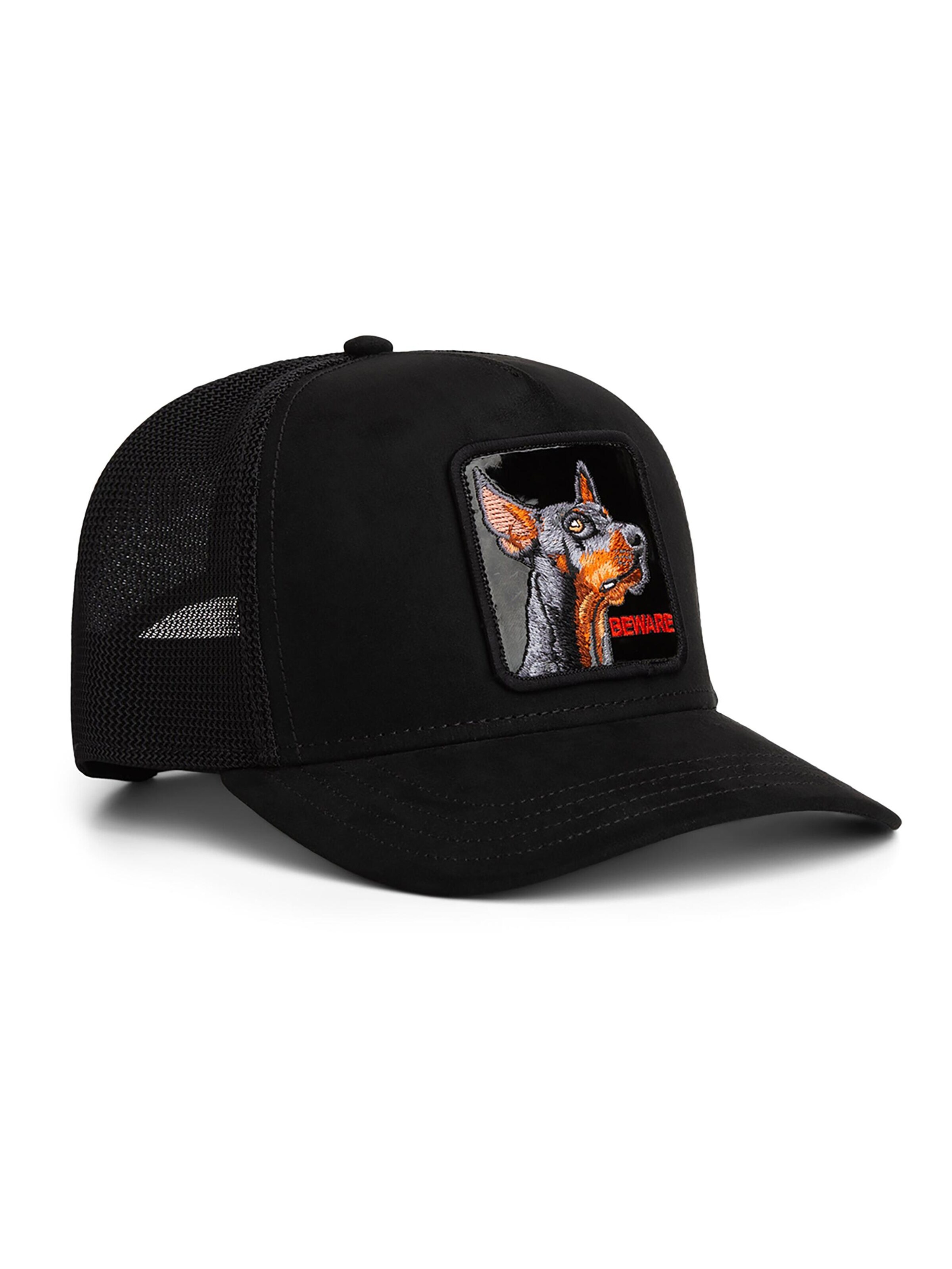 GOORIN Bros. Cap 'Black Out Doberman' in Black
