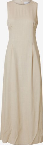 Robe 'SARAH' SELECTED FEMME en beige : devant