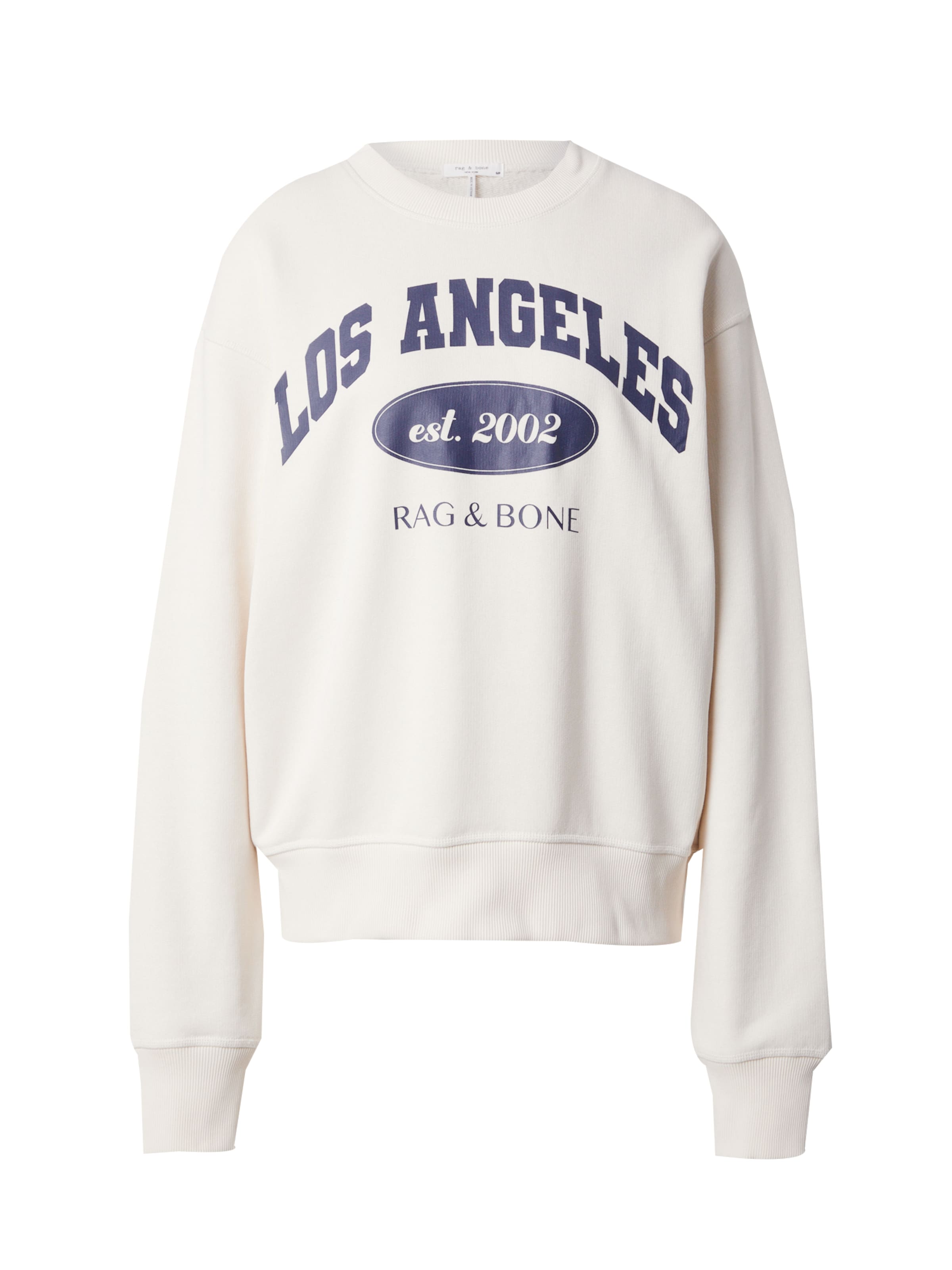 Bluză de molton 'LA COLLEGIATE' de la rag & bone pe alb: față