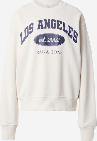 rag & bone Bluzka sportowa 'LA COLLEGIATE' w kolorze biały: przód