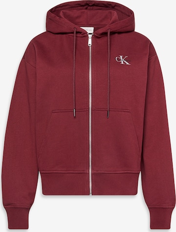 Calvin Klein JeansGornji dio trenirke - crvena boja: prednji dio