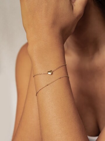 Hey Happiness Armband 'Herzensband' in Gold