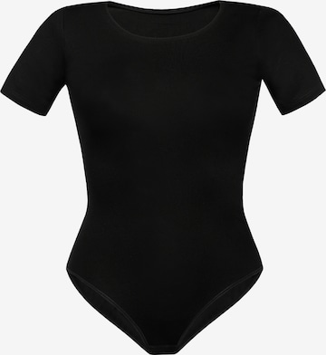 TEYLI Shirt bodysuit in Black: front