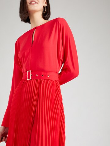 Karen Millen Jurk 'Ponte Georgette' in Rood