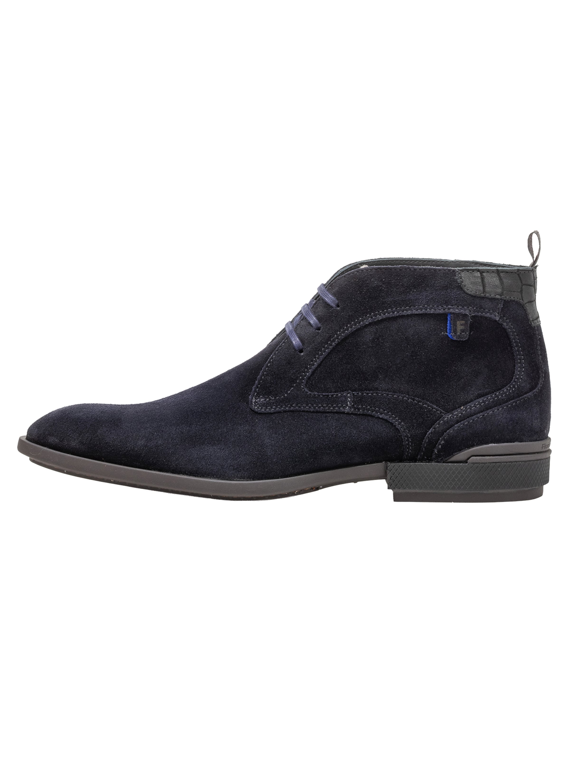 Boots chukka 'De Hakker 01' di Floris van Bommel in blu: frontale