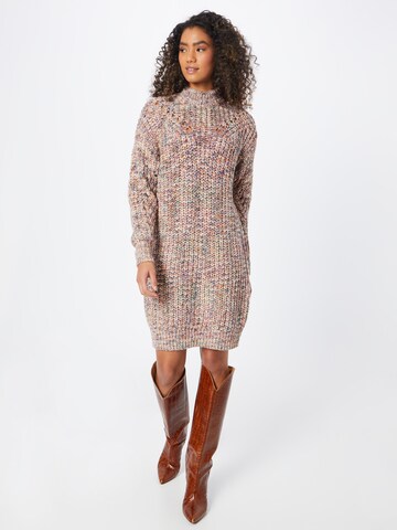 OBJECT Knitted dress 'FLEUR' in Pink: front