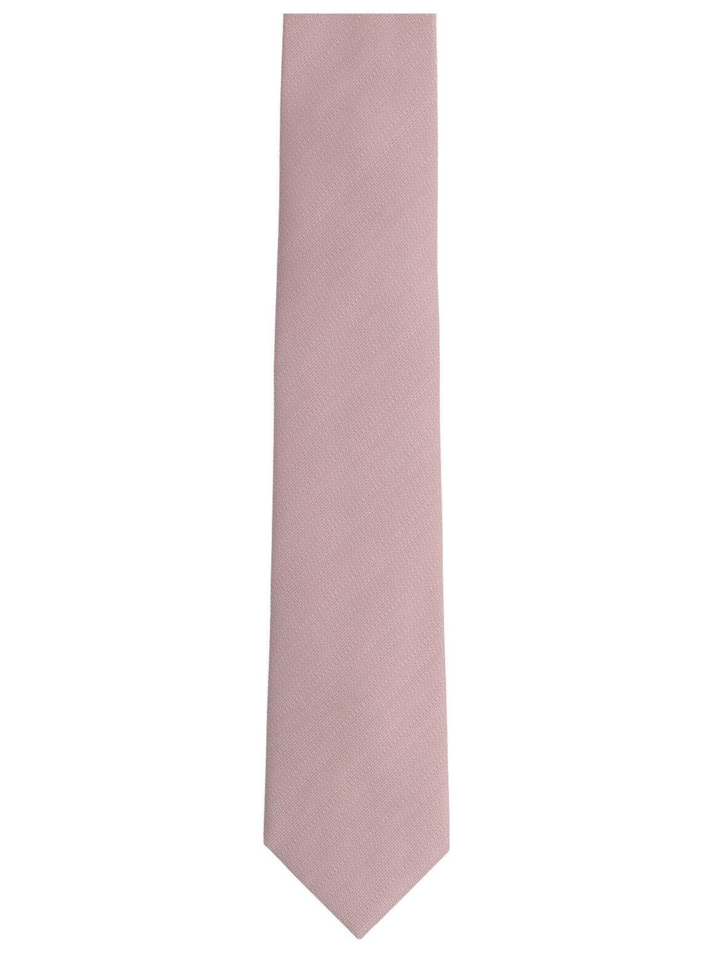 WILLEN Tie 'Uni Struktur' in Pink: front