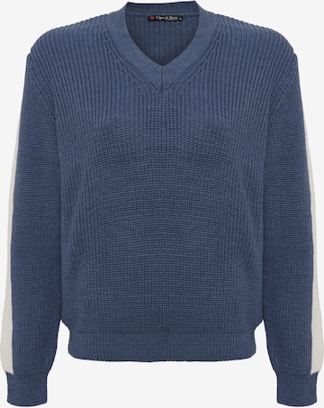Pull-over CIPO & BAXX en bleu : devant