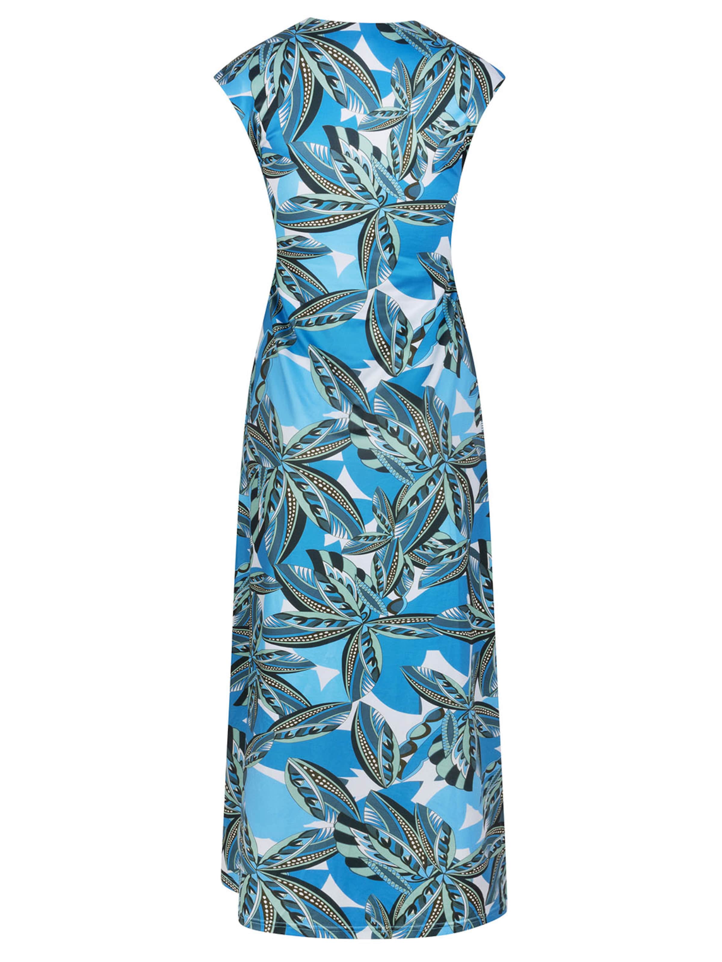 Chic by Lirette Jurk 'Kimono dress Palm' in Blauw