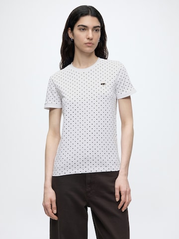 T-shirt Karl Lagerfeld en blanc : devant
