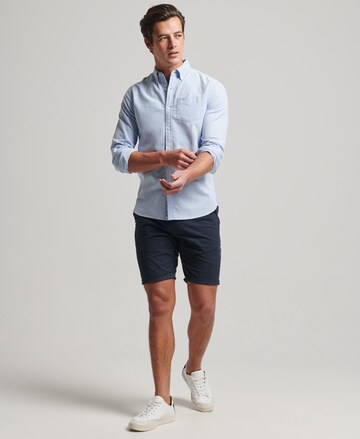 Superdry Regular fit Overhemd in Blauw