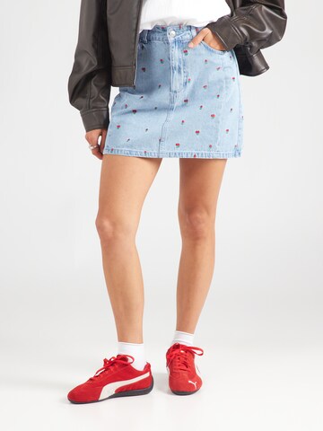 PIECES Skirt 'PCFreia' in Blue: front
