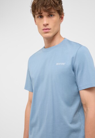MUSTANG T-Shirt 'Austin' in Blau