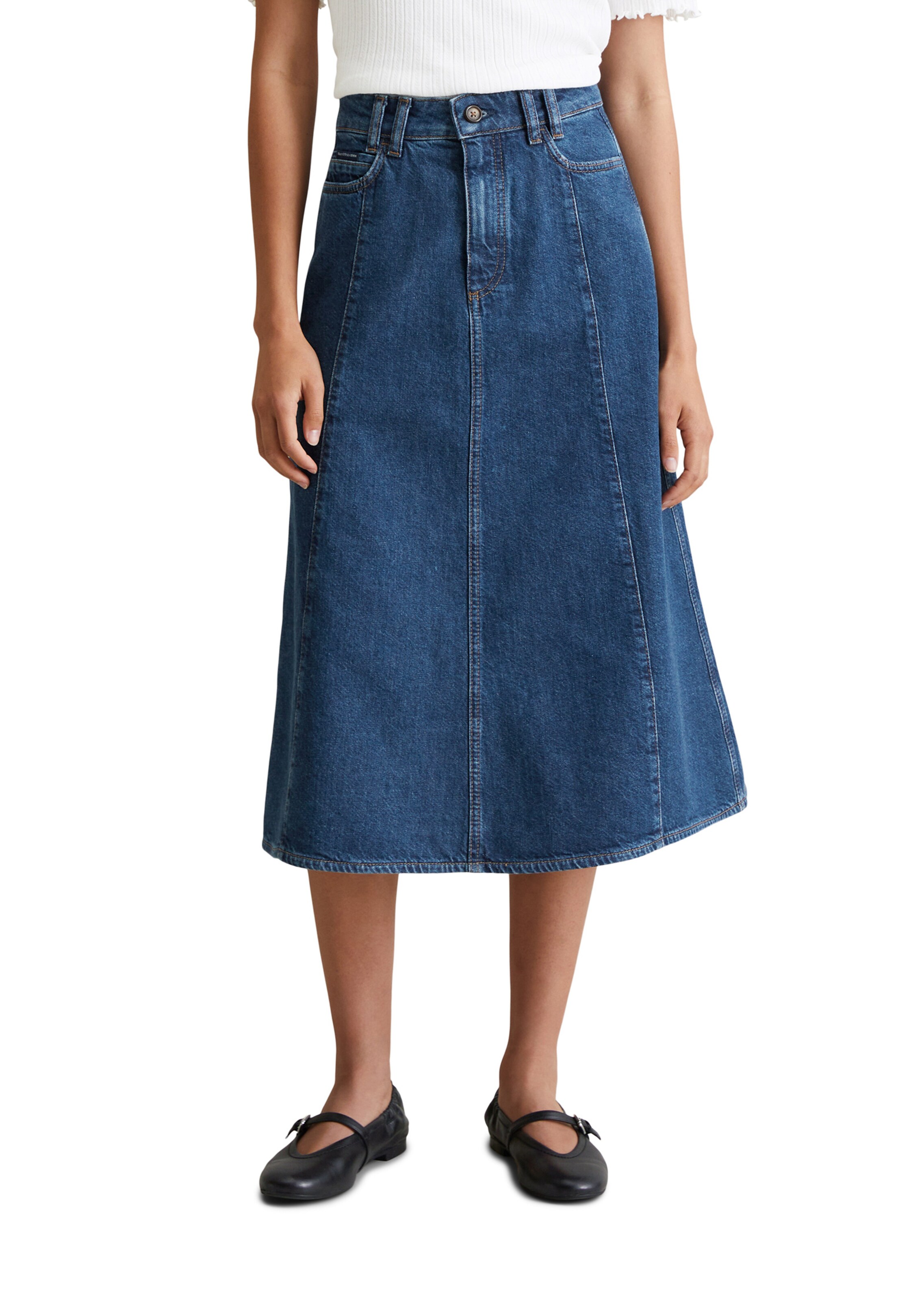 Marc O'Polo DENIM Skirt in Blue: front