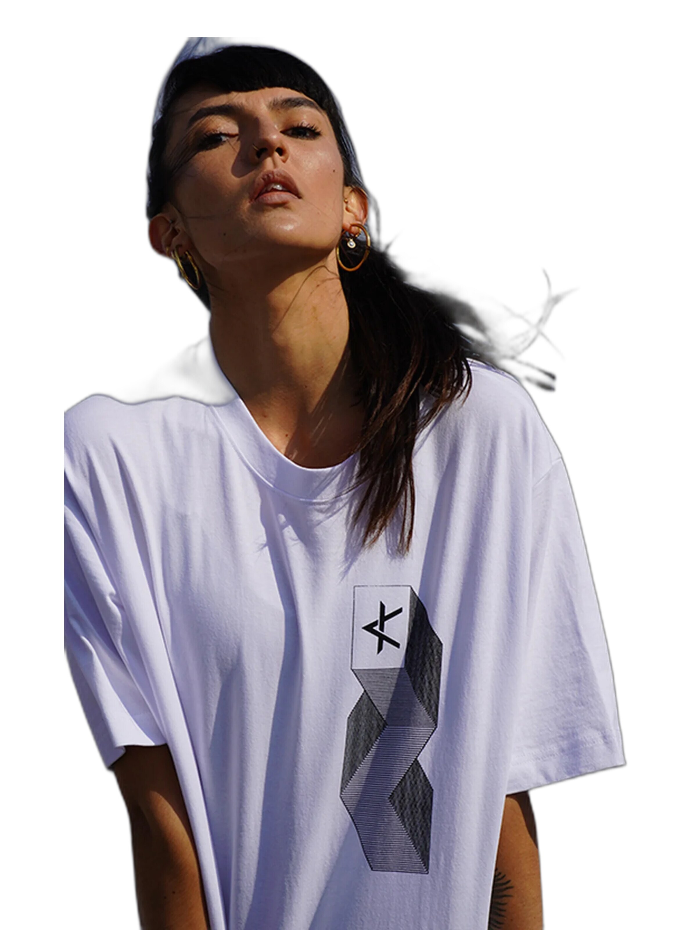Kanten Shirt 'T-Shirt Dekki' in White: front