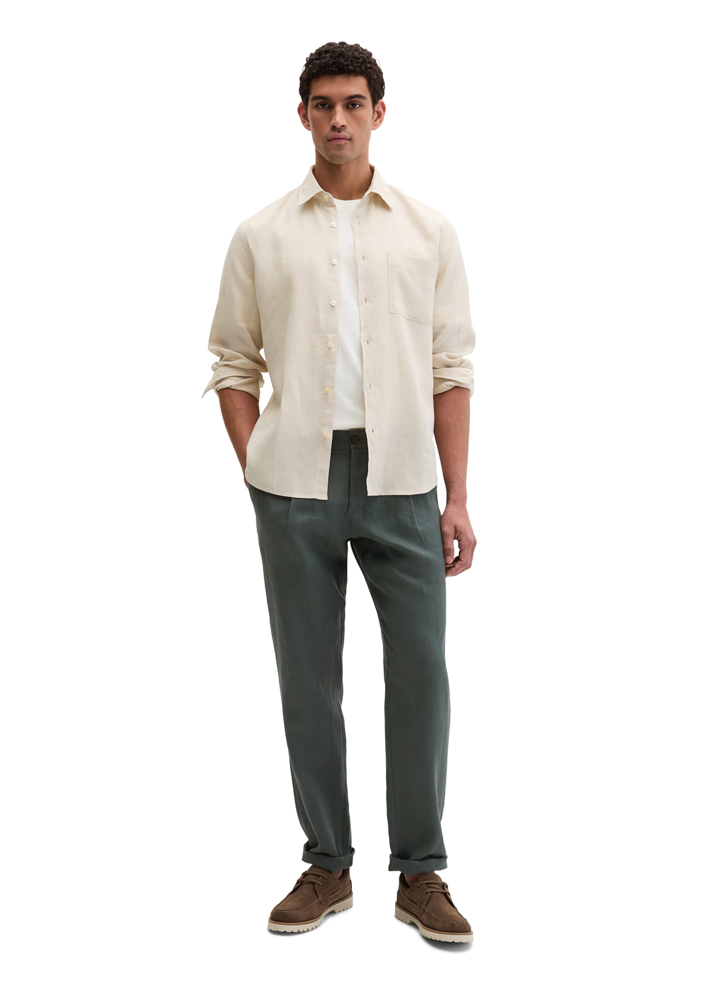 Marc O'Polo Regular Fit Hemd in Beige