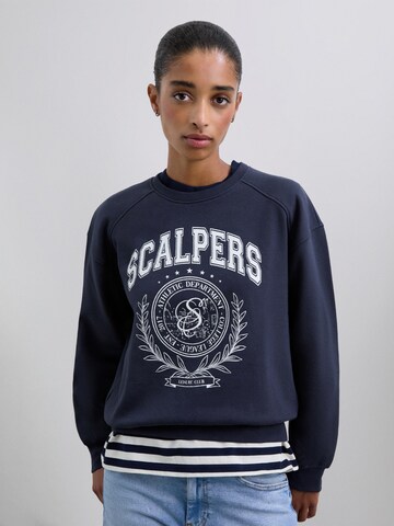 Scalpers Μπλούζα φούτερ 'College' σε μπλε