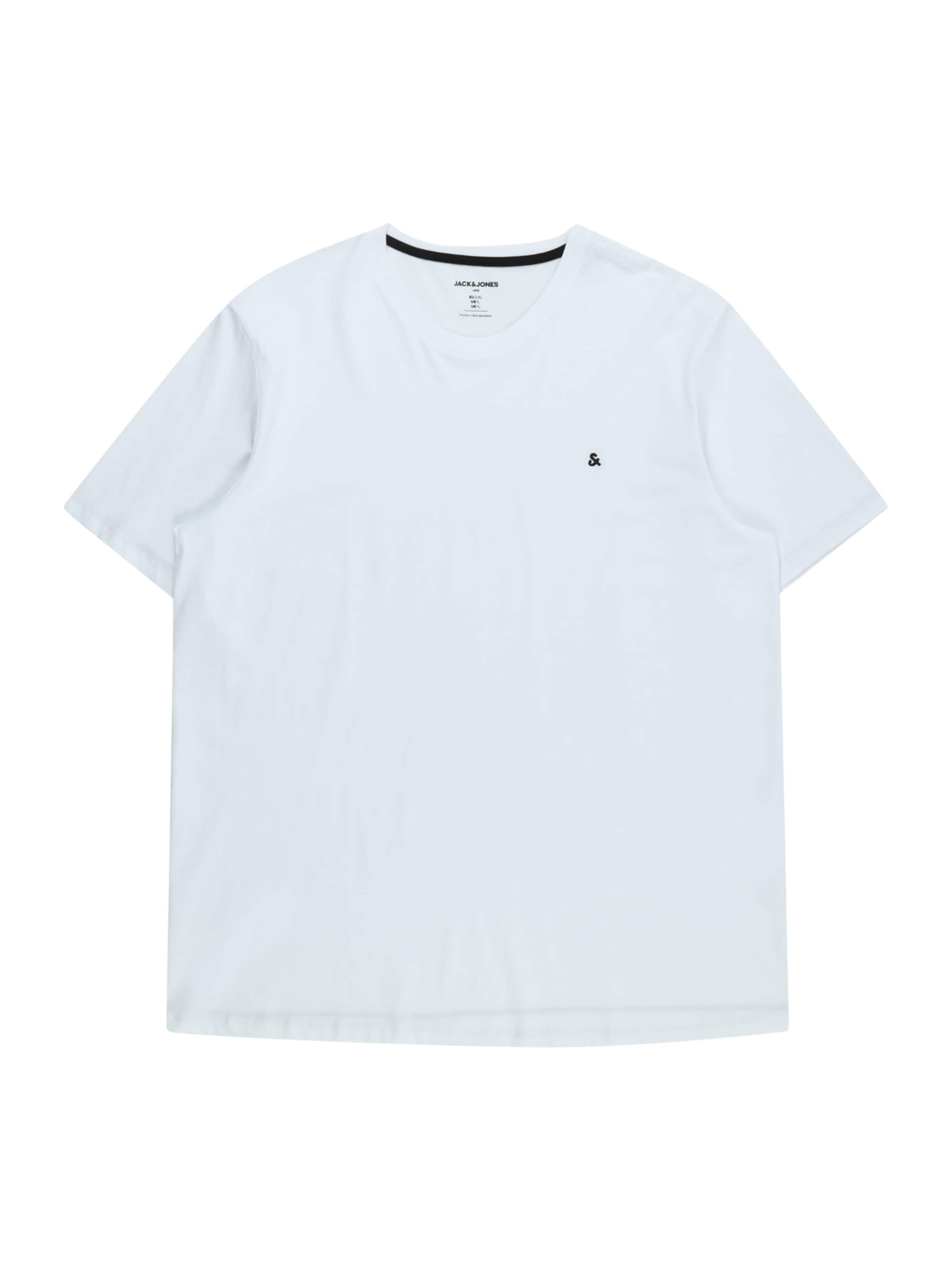 Jack & Jones Plus Tričko 'JJEPaulos' - Biela: predná strana