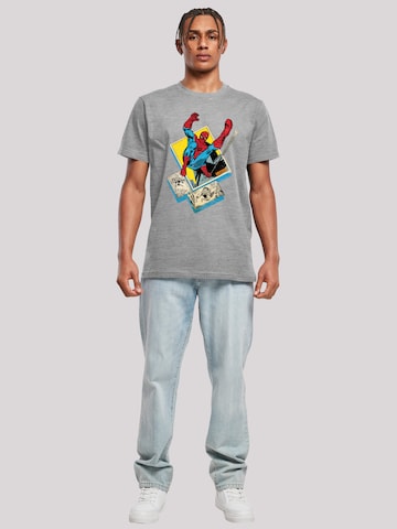 Maglietta 'Marvel Spider-Man Block' di F4NT4STIC in grigio