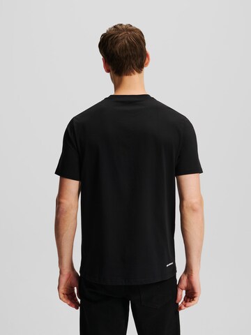 Karl Lagerfeld Shirt ' MONOGRAM DEGRADE' in Black