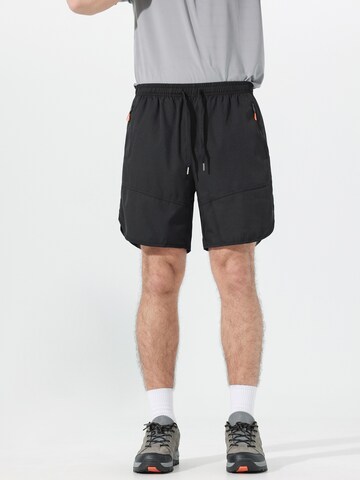 YOUTHUP Loose fit Workout Pants 'KORFLEX' in Black: front