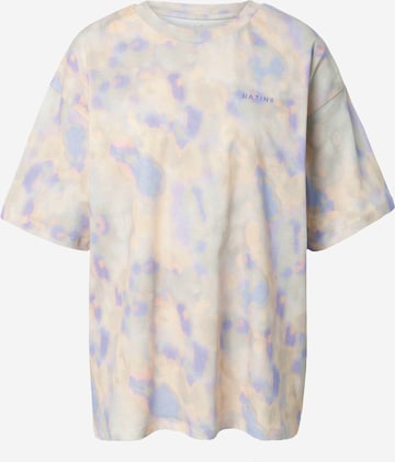 mazine T-shirt 'Akita' i lila: framsida