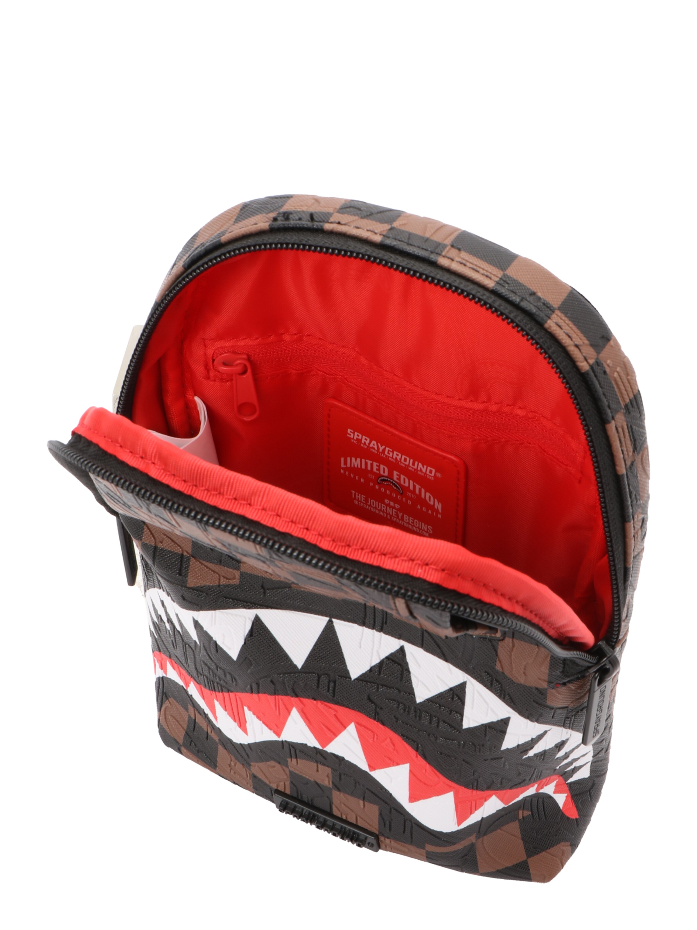 Sprayground Crossbody bag 'CHECK 2 EMBOSS' in Brown