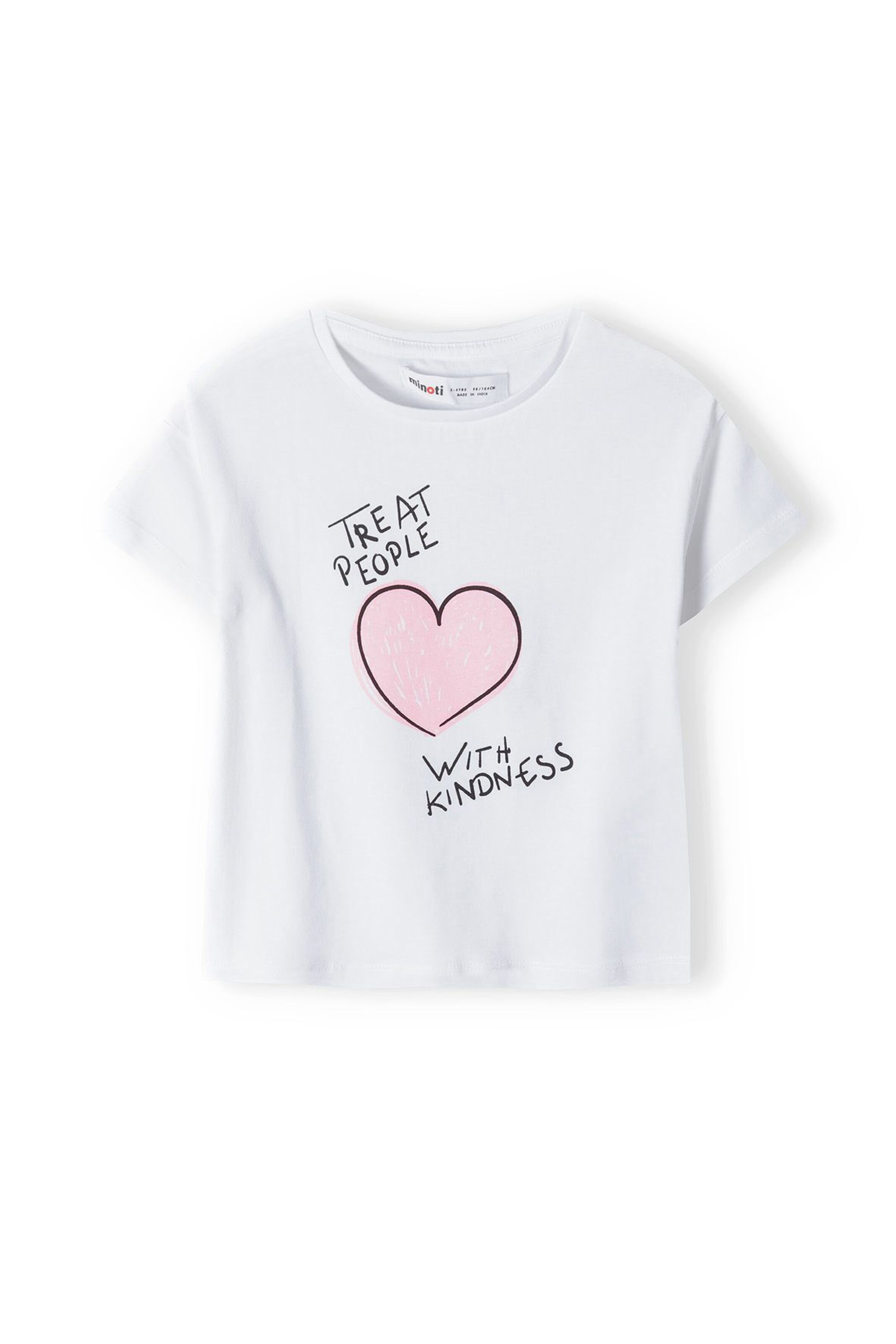 MINOTI Тениска в бяло: отпред