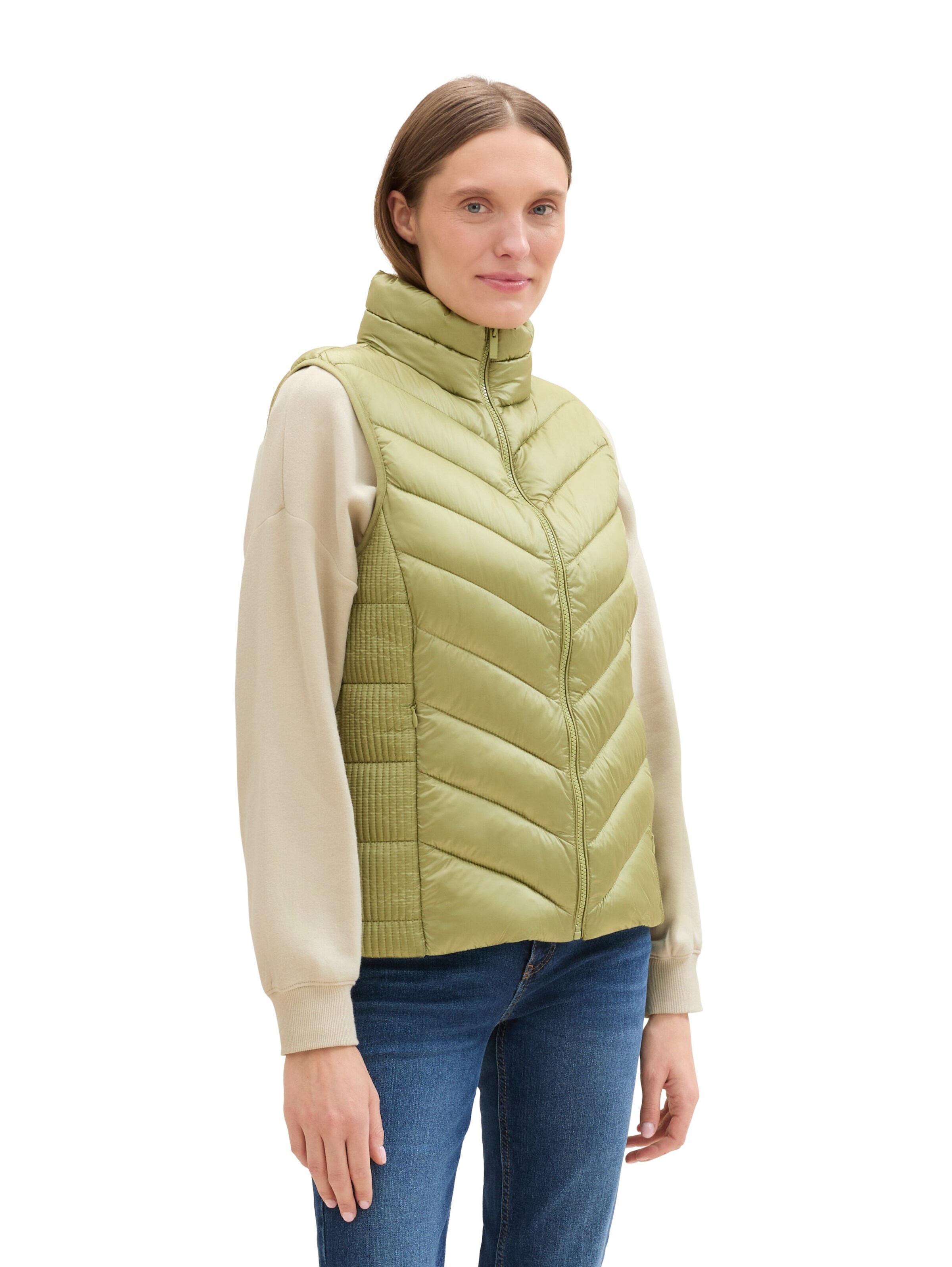 TOM TAILOR Weste in Grün